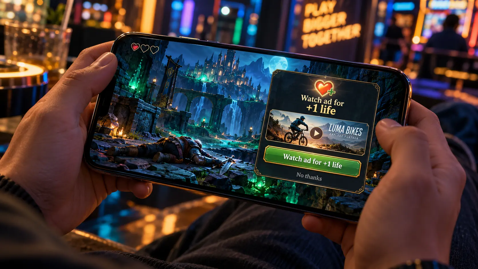 Opt-In Rewarded Video concept