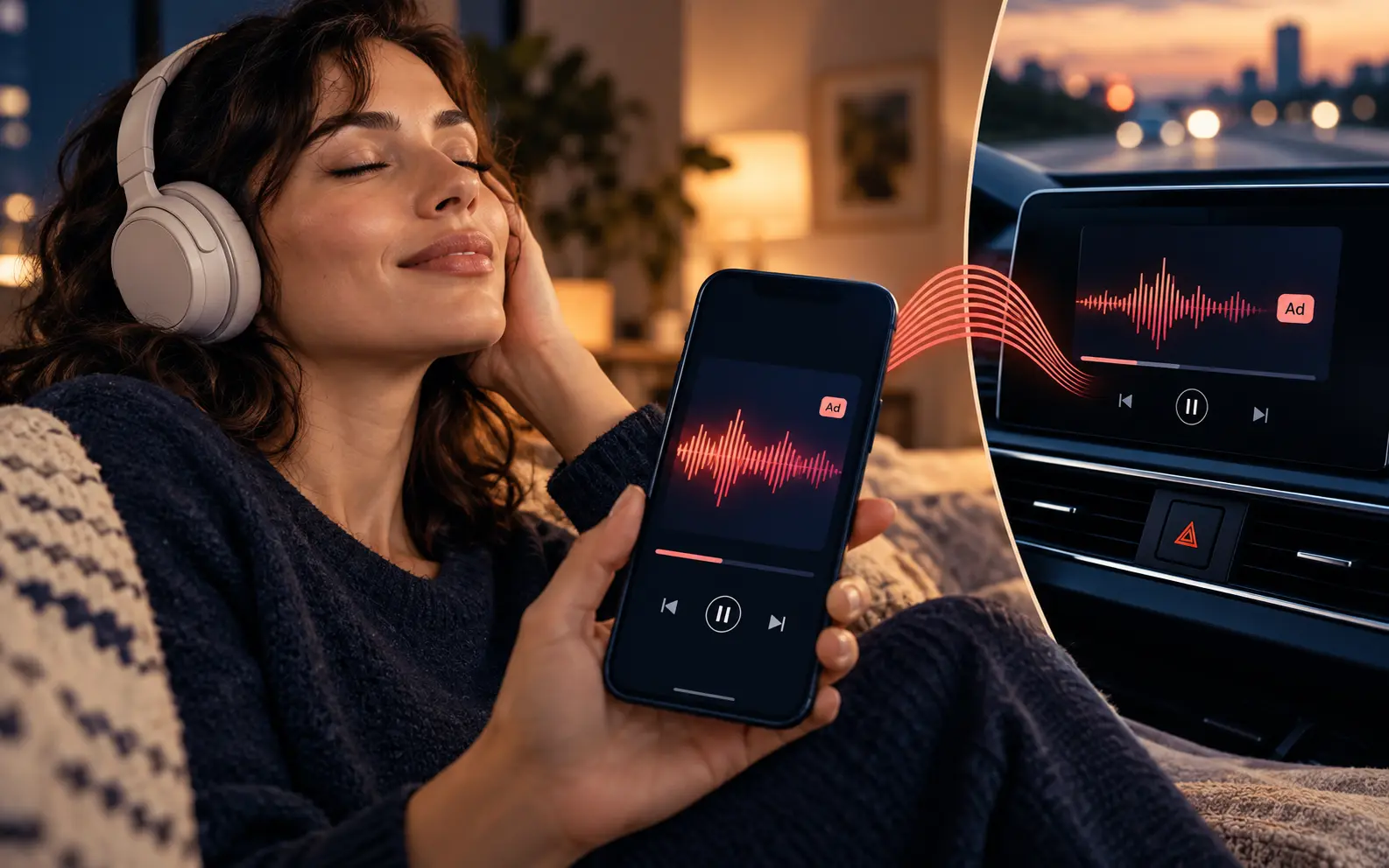 Streaming Audio Break concept